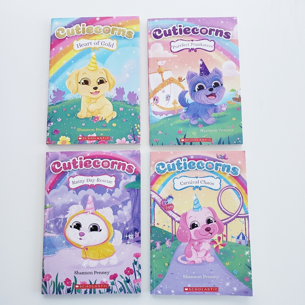 EUC Cutiecorns S. Penney 4 Book Set 2nd 3rd Grade Scholastic Reading Books